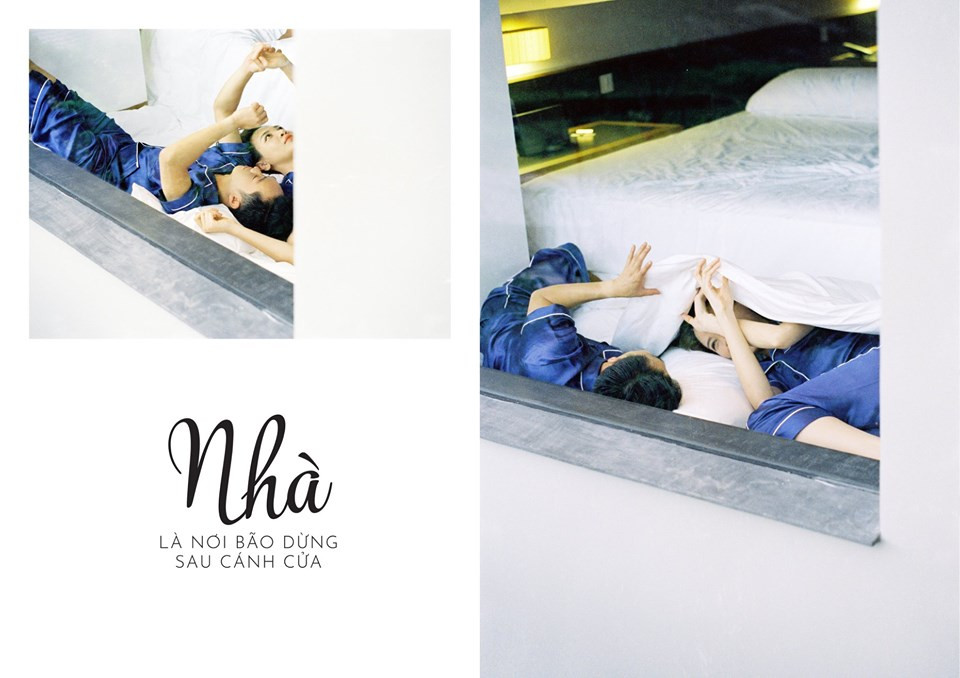 Dân tình 'phát sốt' với bộ ảnh thân mật của vợ chồng 'Đại gia phố núi' trên giường - Ảnh: FBNV