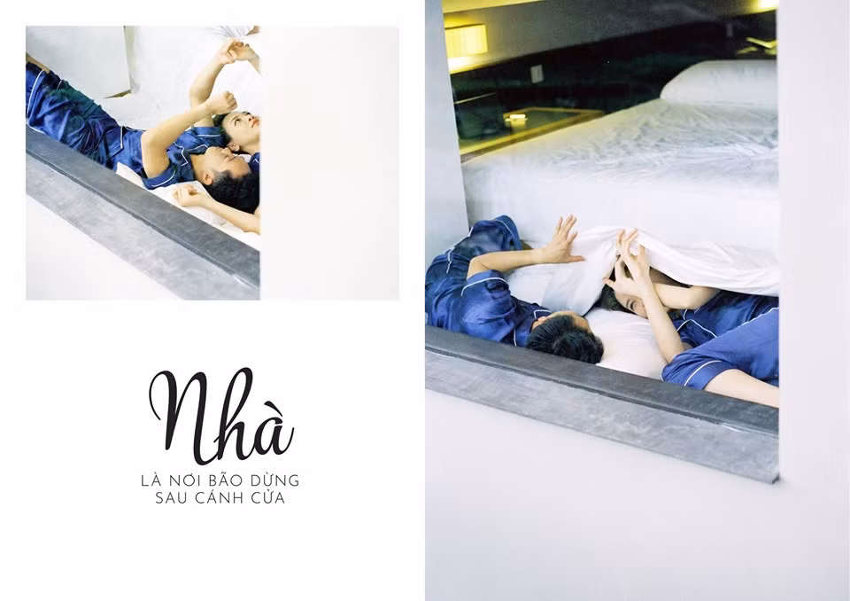 Dân tình 'phát sốt' với bộ ảnh thân mật của vợ chồng 'Đại gia phố núi' trên giường - Ảnh: FBNV