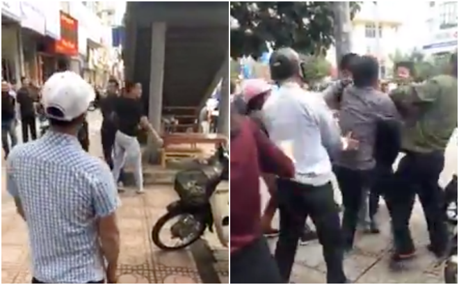 Xon xao bo me chong dat con dau di danh ghen