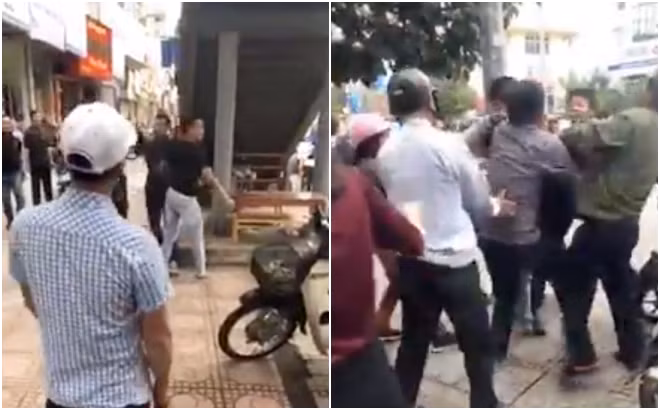 Xon xao bo me chong dat con dau di danh ghen