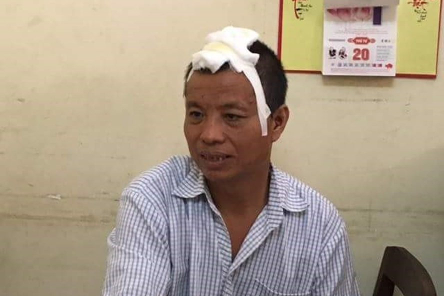 Nguyễn Xuân Tiến khi bị bắt giữ.