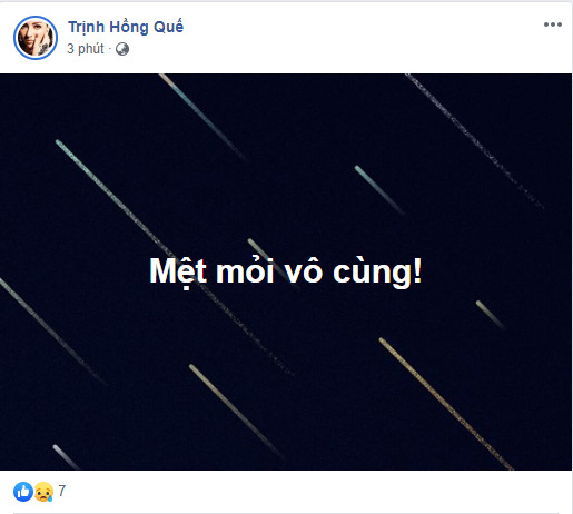 Dòng cảm thán được gái một con đăng tải sau khi gỡ bỏ status trên