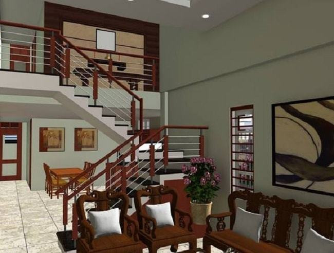 Nhà cấp 4 có gác lửng vừa đẹp vừa hiện đại lại còn rất tiết kiệm chi phí. Không gian bên trong có từ 3,4 phòng ngủ, phòng khách thông tầng cao thoáng. Thiết kế gác lửng không những tận dụng triệt để không gian cho căn hộ mà còn khiến tổ ấm của gia đình như rộng rãi hơn.