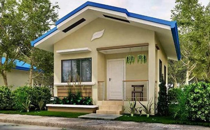 Nhà cấp 4 mái thái kết hợp với việc sử dụng màu sắc mái độc đáo được đánh giá cao về mặt thẩm mỹ cũng như chất lượng và chi phí xây nhà. Chỉ bỏ ra khoảng 300 triệu, bạn đã sở hữu căn nhà gồm 1 phòng khách, 2 phòng ngủ cho cả gia đình ở thoải mái.