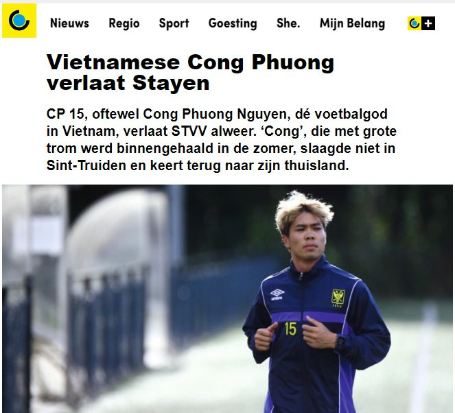 Bao Bi cay dang, noi thang 1 dieu ve thuong vu Cong Phuong o Sint-Truiden