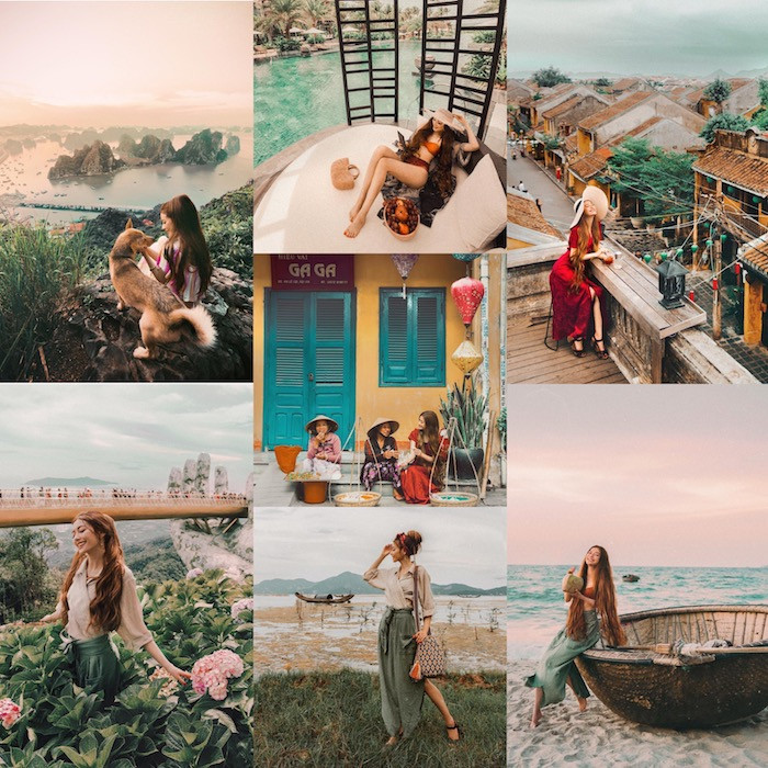 Tại Hội An, cô nàng còn thích thú uống thử cà phê sữa đá, dạo phố và trò chuyện cùng những người bán hàng rong. Nhiều người thích thú với hình ảnh của Sarah Trần chụp tại Hội An, Huế, Hạ Long,... và mong muốn cô nàng sẽ đi thật nhiều nơi ở Việt nam để giới thiệu thiên nhiên tươi đẹp của đất nước tới bạn bè thế giới.