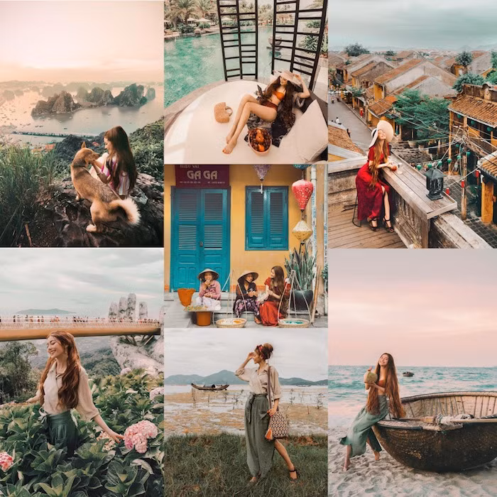 Tại Hội An, cô nàng còn thích thú uống thử cà phê sữa đá, dạo phố và trò chuyện cùng những người bán hàng rong. Nhiều người thích thú với hình ảnh của Sarah Trần chụp tại Hội An, Huế, Hạ Long,... và mong muốn cô nàng sẽ đi thật nhiều nơi ở Việt nam để giới thiệu thiên nhiên tươi đẹp của đất nước tới bạn bè thế giới.