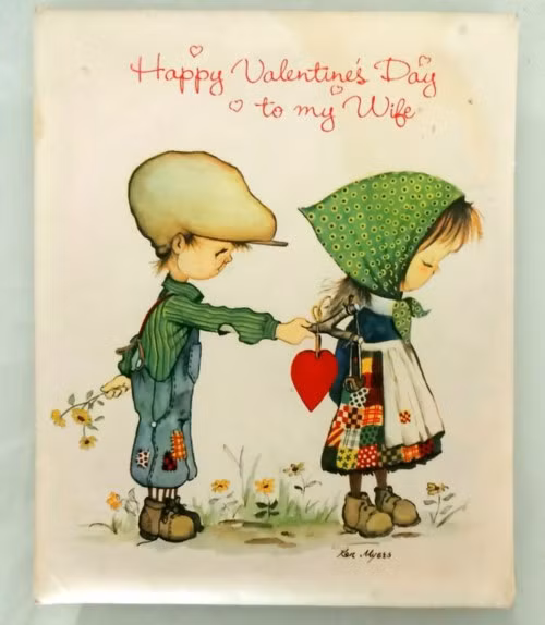 Mat ma tinh yeu trong tam thiep Valentine nguoi dan ong gui vo suot 40 nam