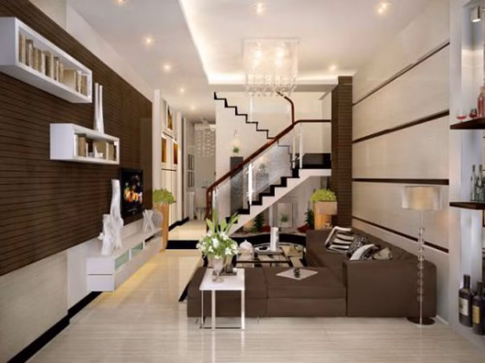 Không nên đặt cầu thang đối diện với cửa trước (nguồn năng lượng tốt sẽ chảy ra ngoài cửa). Những điều này tuy chỉ mang tính chất tham khảo nhưng yếu tố phong thủy nhà ở vẫn cực kỳ quan trọng. Để gia đình luôn may mắn, công danh tiền tài mỹ mãn thì tốt nhất bạn đừng bao giờ phạm phải 4 điều đại kỵ khi xây nhà mới. 