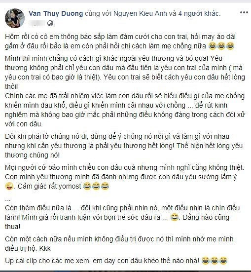 Mẹ chồng ca nương Kiều Anh tiết lộ bí quyết "trị" con dâu - Hình 4 Me chong ca nuong Kieu Anh tiet lo bi quyet