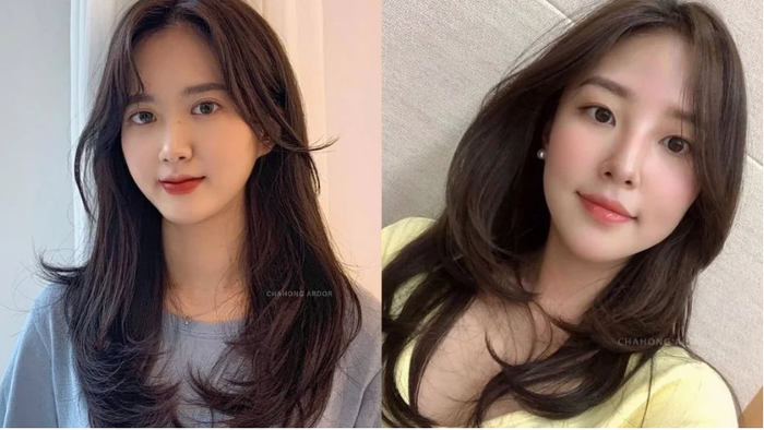 Mái tóc ngang lưng được uốn hình chữ C chắc chắn sẽ giúp bạn gái "lên đời nhan sắc" một cách tức thì. Đây là kiểu tóc làm toát lên khí chất nhẹ nhàng, thanh lịch mà bạn gái hướng đến. Với mái tóc này, bạn vừa có thể để mái thưa hay không để mái cũng đều dịu dàng, xinh đẹp cả.