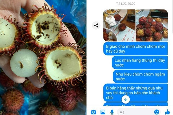 Dat thung chom chom 5kg thi hong gan het, nhan vien dap tra ngo ngang-Hinh-2