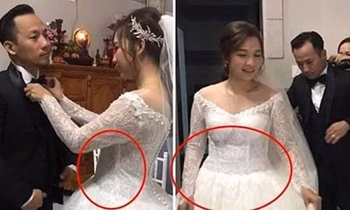 Vuong nghi van cuoi chay bau, vo rapper Tien Dat tiet lo bat ngo