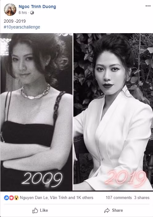 Dù ở năm 2009 hay tại năm 2019, BTV Ngọc Trinh vẫn giữ nguyên thần thái sang chảnh, kiêu kì khó trộn lẫn.