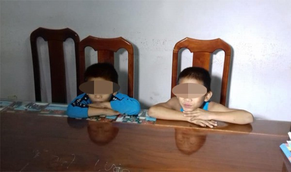 Hai be trai duoi 10 tuoi thuc hien trot lot 30 vu trom cap