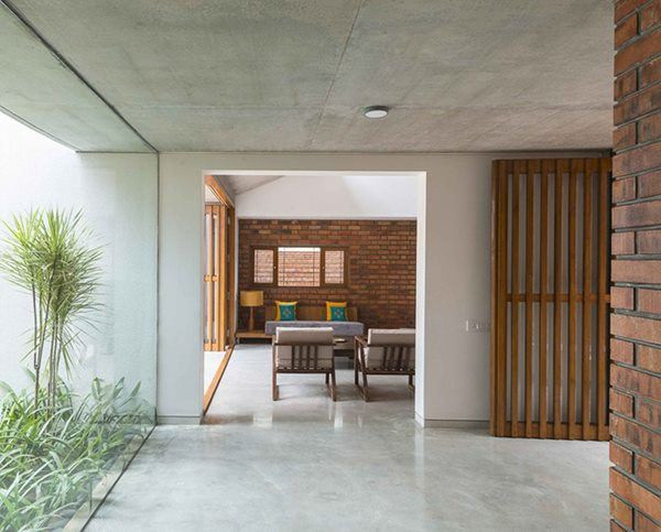 Sàn bê tông mang đến cảm giác gần gũi.