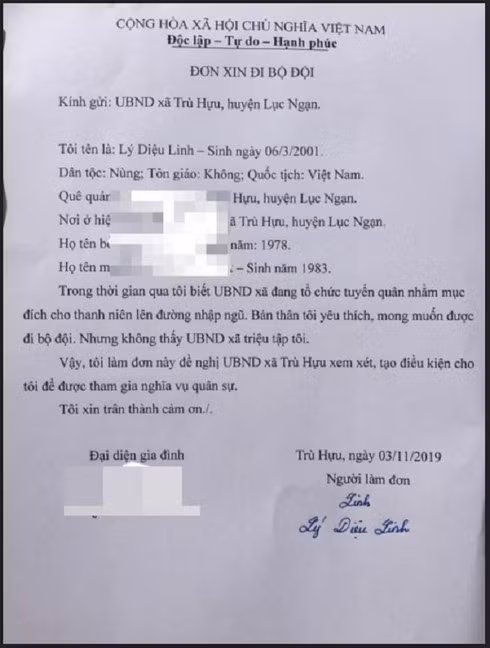 Nu sinh Bac Giang bao luu dai hoc, nop don len duong di nghia vu quan su-Hinh-2