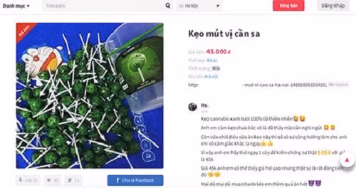 Banh, keo mut, socola chua can sa duoc rao ban cong khai tren MXH