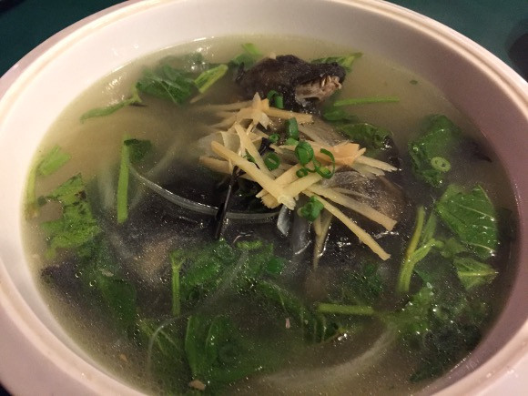 Phong vien nguoi Nhat khoc thet khi an thu sup doi nau voi hoa qua