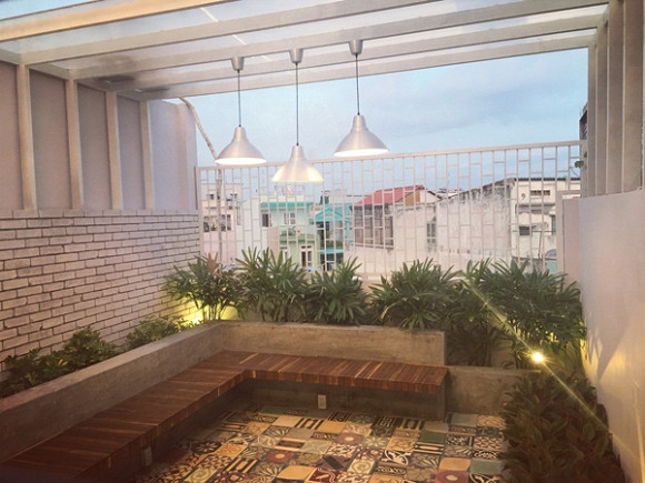 Sân thượng nhà Đại Nhân.