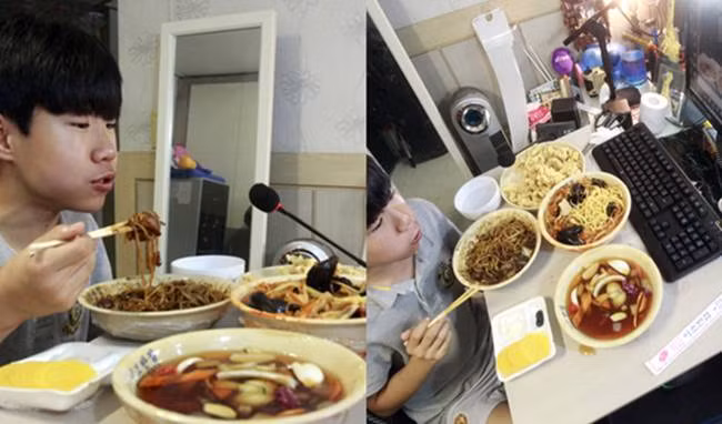 BJ Patoo tên thật là Kim Sung Jin. Trước khi bắt đầu phát trực tiếp, chàng trai này phải chuẩn bị đồ ăn, camera để ghi quá trình ăn và phát trực tiếp cho khán giả xem thông qua Internet. Công việc này của Kim Sung Jin bắt đầu từ năm 11 tuổi và có rất nhiều người hâm mộ.