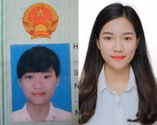 Giống Thanh Hương, Kim Anh (22 tuổi, Thái Nguyên) thừa nhận bản thân trong bức ảnh thẻ cũ trông như con trai. 9X vui vẻ nói nhiếp ảnh gia "có tâm" khi chụp cho cô bức ảnh đẹp để tự tin dán vào hồ sơ xin việc. Ảnh: Hoàng Kim Anh.