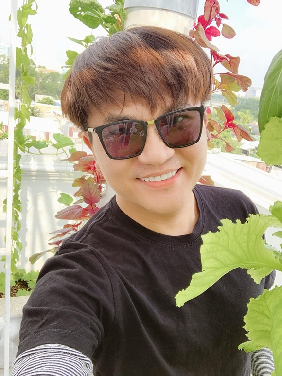 Vườn rau ngập thực phẩm sạch của MC Đại Nghĩa Vuon rau ngap thuc pham sach cua MC Dai Nghia