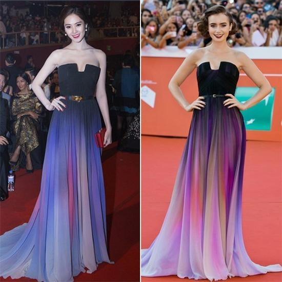 Không giống như bao mỹ nhân khác, Linh Chi là người đẹp thẳng thắn nhận mình đạo nhái ý tưởng từ thương hiệu nổi tiếng Elie Saab. Thay vì bỏ ra cả trăm triệu để "tậu về" một thiết kế đắt giá, cô nàng cho biết đây là giải pháp tiết kiệm của mình.