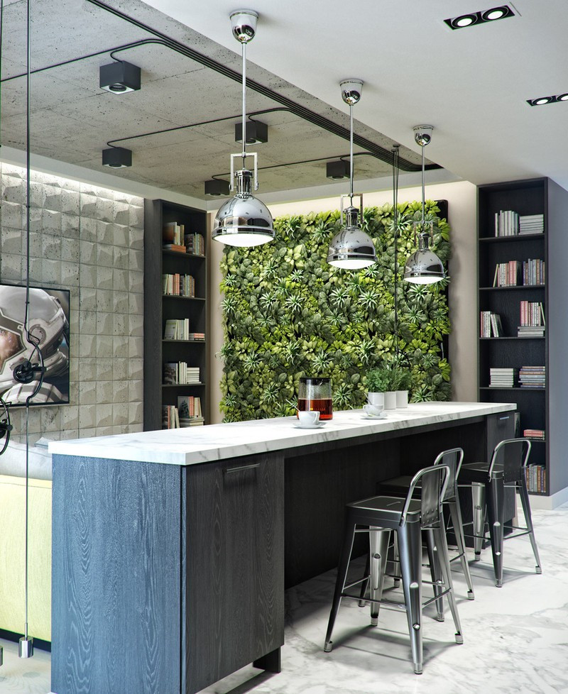 Khu vườn được nhấn nhá bằng các loại đèn mang đến vẻ rạng rỡ.