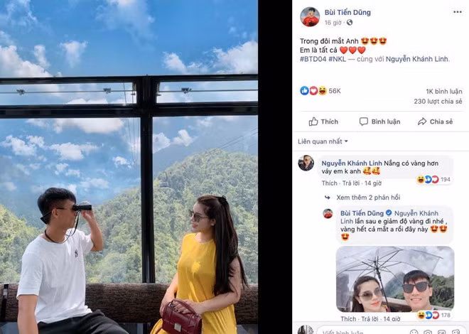 Bui Tien Dung dang anh tinh cam voi vo, Dinh Trong hoi la