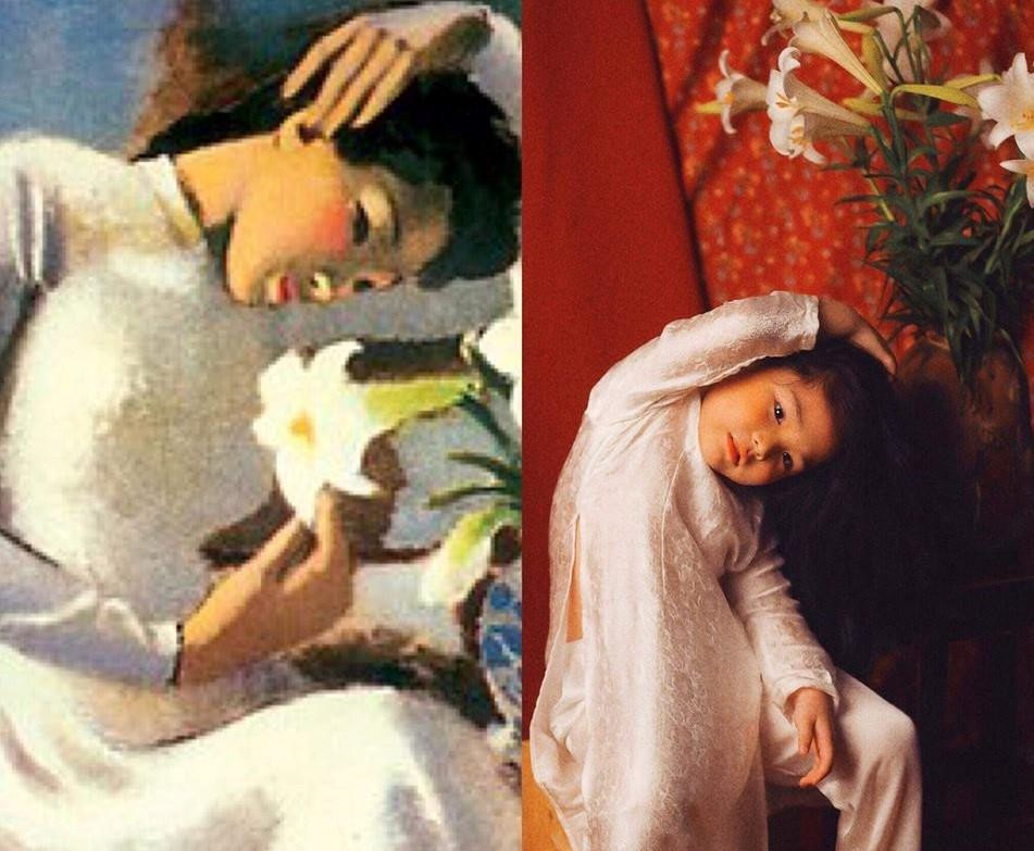 Bộ ảnh về cô bé đáng yêu cosplay thành "thiếu nữ bên hoa huệ" đang "gây sốt" với hàng chục nghìn lượt yêu thích, tương tác sau khi được chia sẻ trên một diễn đàn.