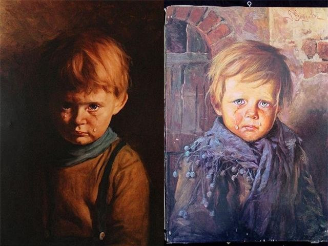 Bi an kinh hoang buc tranh 'cau be khoc', nha nao treo thi se gap hoa hoan-Hinh-3