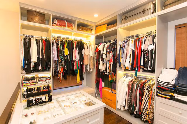 Không gian được sắp xếp gọn gàng.