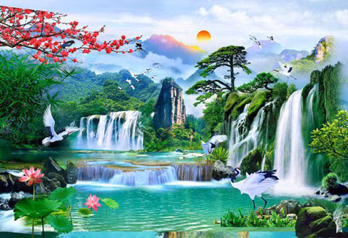 6 mau tranh phong thuy cuoi nam treo Tet giup hut tai loc ve nha