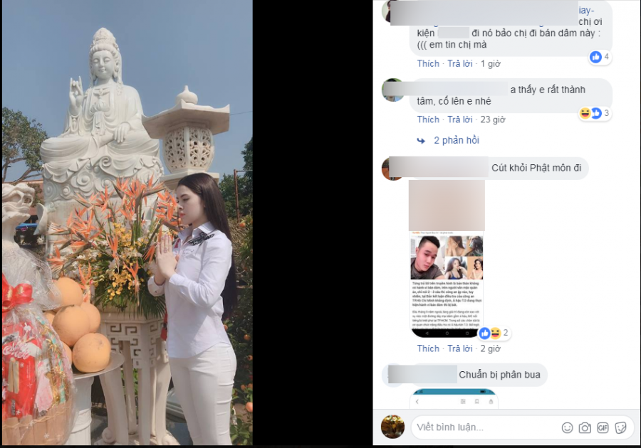 A hau Thu Dung hanh dong bat ngo sau khi bi xac nhan ban dam