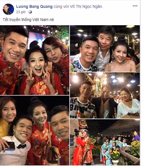 Luong Bang Quang va Ngan 98 bat ngo chup anh cuoi