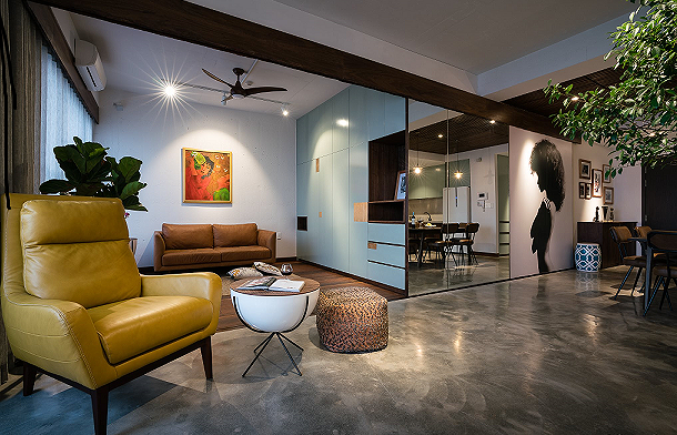 Để tạo ra sự riêng tư cần thiết, mỗi khu vực chức năng đều có vách ngăn phân tách rạch ròi.