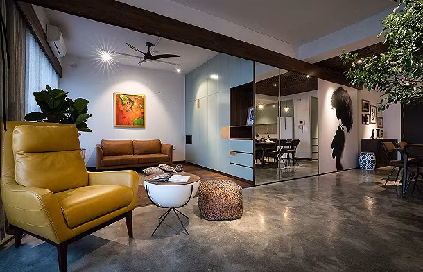 Để tạo ra sự riêng tư cần thiết, mỗi khu vực chức năng đều có vách ngăn phân tách rạch ròi.