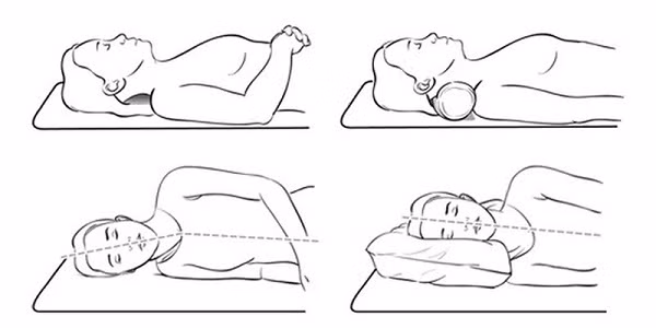 Ngủ không dùng gối giúp cho cơ thể được nghỉ ngơi ở vị trí tự nhiên (Ảnh: Bách hóa xanh)