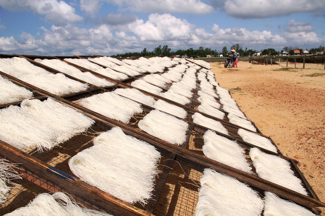 Các loại bún, bánh của người dân làng An Thái làm ra đều được thực khách ưa chuộng .