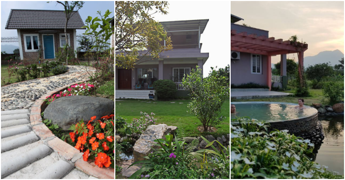 Tham biet thu vuon 4000 m2 o Ba Vi cua nu giang vien dai hoc