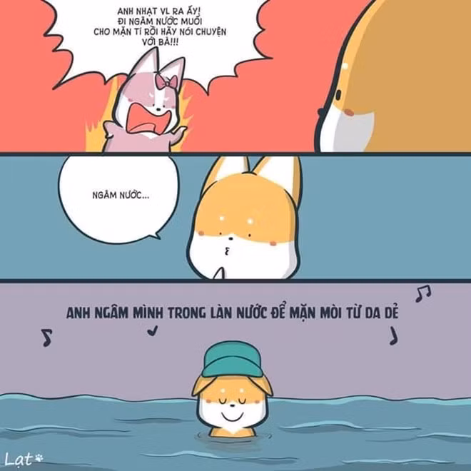 "Anh ngâm mình trong làn nước để mặn mòi từ da dẻ" là câu hát được không ít người "tâm đắc" vì có thể sử dụng khi bị ai đó chê "nhạt". Ảnh: Lạt.