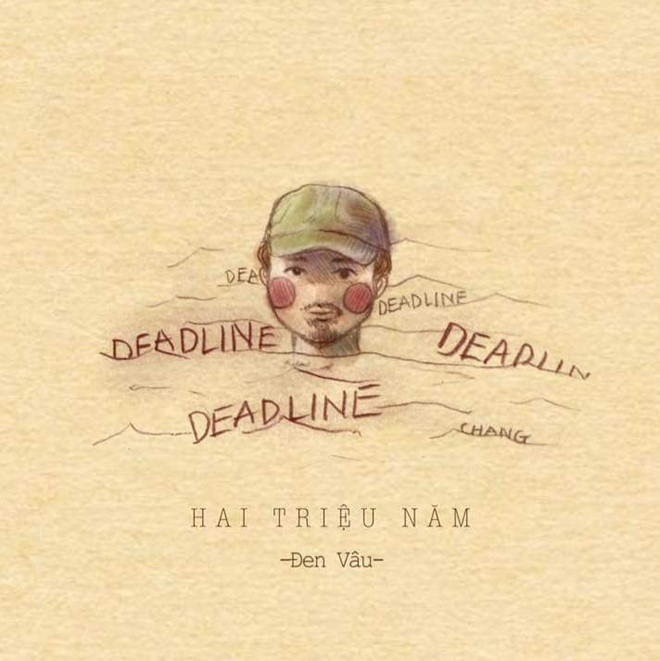 Trong suốt hơn 3 phút rưỡi của MV, hình ảnh chàng rapper quê Quảng Ninh chỉ nổi đầu lên mặt nước khiến người xem có những liên tưởng thú vị. Trong đó, nỗi khổ deadline "ngập cổ" được nhiều dân mạng nghĩ tới. Ảnh: Thùy Chang.