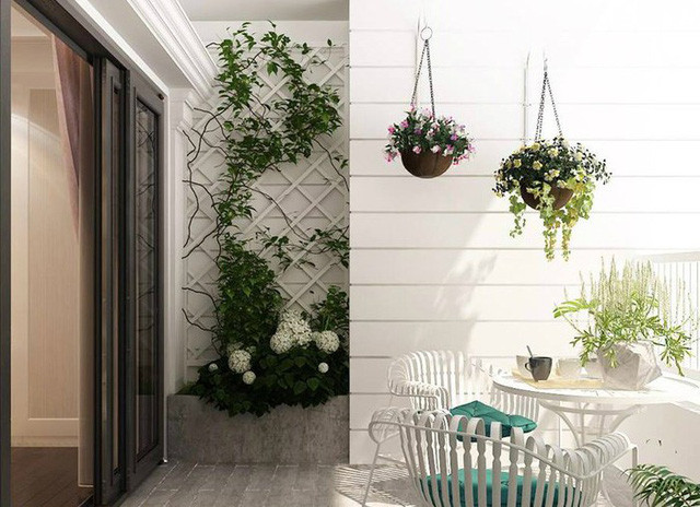 Ban công đầy nắng sẽ là nơi Hòa Minzy và bạn trai tận hưởng không khí thoáng đãng, ngắm nhìn thành phố từ trên cao.