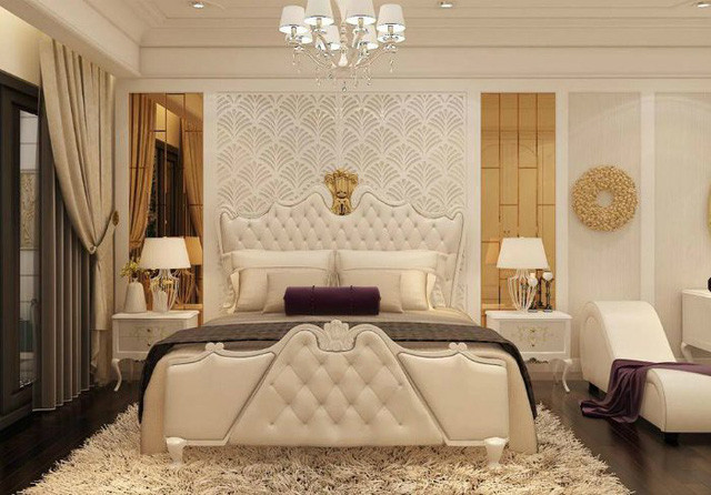 Phòng ngủ ấm cúng của bạn trai giọng ca Rời bỏ rất cổ điển, nhìn qua cũng thấy sự đẳng cấp, vương giả.