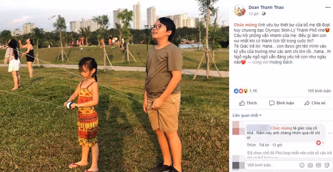 Con trai Hoang Bach tra loi ngay ngo khi gianh HCB Olympic Thanh pho