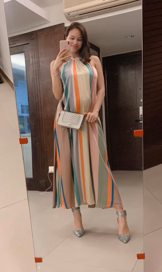 Trong những tháng thai kỳ, Phương mai vẫn giữ được vóc dáng gọn gàng, chân tay thon thả và không có dấu hiệu phù nề. Việc này giúp cô tự tin diện các trang phục ngắn, hai dây trẻ trung. Tuy nhiên, chân dài Hà thành nhiều lần vấp phải chỉ trích khi vẫn đi giày cao gót lênh khênh khi dạo phố hoặc đi chơi. "Thỉnh thoảng tôi mới đi giày cao gót cho đẹp và đỡ nhớ thôi", cô giải thích.