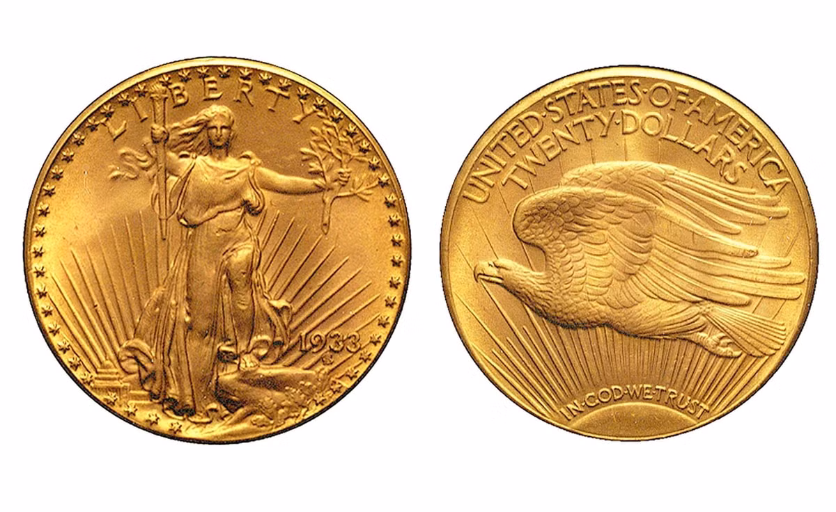 Đồng xu vàng hình đại bàng 1933 được bán với giá 7,6 triệu đô la Mỹ.