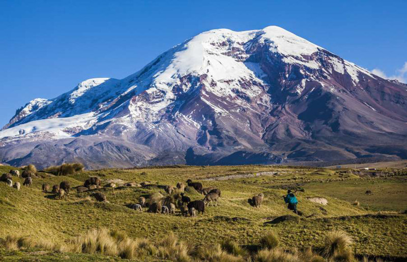 Đỉnh của núi lửa Chimborazo ở Ecuador là đỉnh cao nhất tính từ tâm Trái Đất với khoảng cách là 6.384 km. Điều đó tức là nếu xét theo tiêu chí này, nó còn cao hơn cả đỉnh Everest với khoảng cách tính từ tâm Trái Đất là 6.382 km.