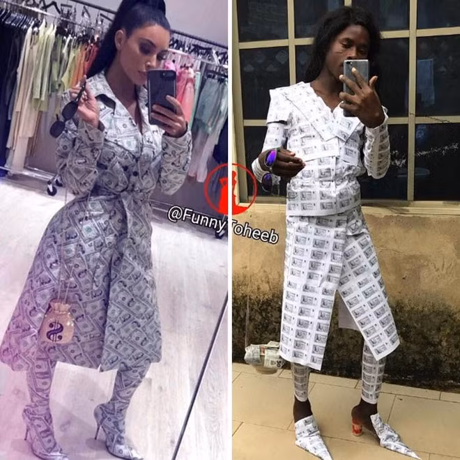 Những bộ cánh thời trang, độc đáo của chị em nhà Kim "siêu vòng ba" là nguồn cảm hứng cho nhiều màn cosplay của Toheeb.